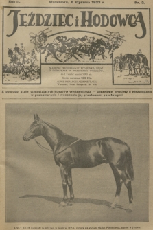 Jeździec i Hodowca : tygodnik sportowo-hodowlany. R.2, 1923, nr 2