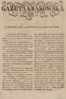 Gazeta Krakowska. 1821, nr 91