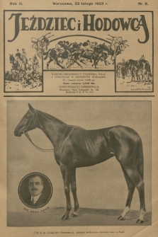 Jeździec i Hodowca : tygodnik sportowo-hodowlany. R.2, 1923, nr 8