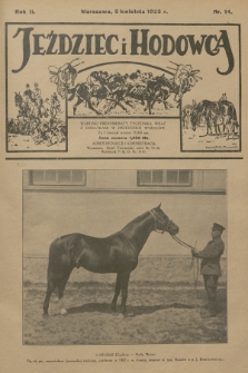 Jeździec i Hodowca : tygodnik sportowo-hodowlany. R.2, 1923, nr 14