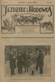 Jeździec i Hodowca : tygodnik sportowo-hodowlany. R.2, 1923, nr 22