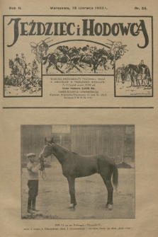 Jeździec i Hodowca : tygodnik sportowo-hodowlany. R.2, 1923, nr 24