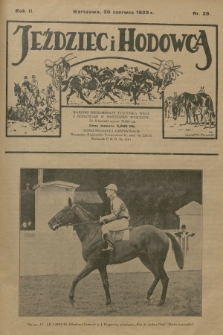 Jeździec i Hodowca : tygodnik sportowo-hodowlany. R.2, 1923, nr 26