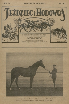 Jeździec i Hodowca : tygodnik sportowo-hodowlany. R.2, 1923, nr 28