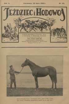 Jeździec i Hodowca : tygodnik sportowo-hodowlany. R.2, 1923, nr 30