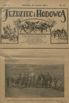 Jeździec i Hodowca : tygodnik sportowo-hodowlany. R.2, 1923, nr 34