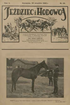 Jeździec i Hodowca : tygodnik sportowo-hodowlany. R.2, 1923, nr 38