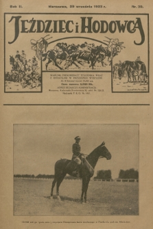 Jeździec i Hodowca : tygodnik sportowo-hodowlany. R.2, 1923, nr 39
