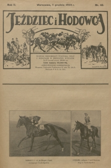 Jeździec i Hodowca : tygodnik sportowo-hodowlany. R.2, 1923, nr 48