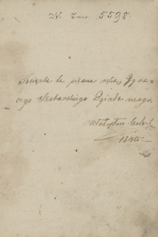 „Notaty historyczne, poetyczne itd. spisywane przez Ignacego Szotarskiego 1759-1766”