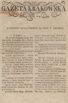 Gazeta Krakowska. 1821, nr 104