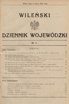 Wileński Dziennik Wojewódzki. 1934, nr 11