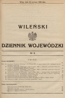 Wileński Dziennik Wojewódzki. 1935, nr 8