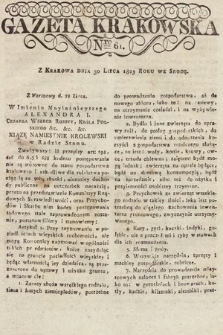 Gazeta Krakowska. 1823, nr 61