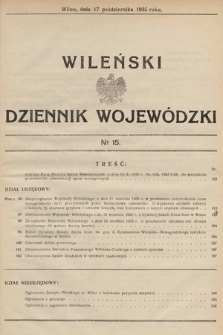 Wileński Dziennik Wojewódzki. 1935, nr 15