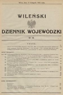 Wileński Dziennik Wojewódzki. 1935, nr 16