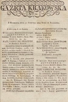 Gazeta Krakowska. 1823, nr 70