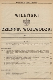Wileński Dziennik Wojewódzki. 1935, nr 17