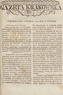Gazeta Krakowska. 1823, nr 78