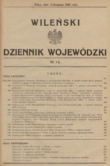 Wileński Dziennik Wojewódzki. 1936, nr 14