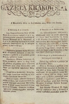 Gazeta Krakowska. 1823, nr 91