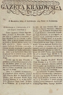 Gazeta Krakowska. 1823, nr 92