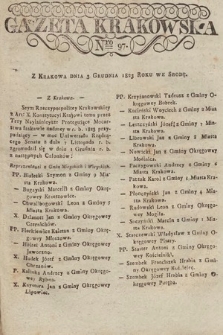 Gazeta Krakowska. 1823, nr 97