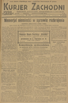 Kurjer Zachodni Iskra : dziennik polityczny, gospodarczy i literacki. R.19, 1928, nr 29