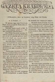 Gazeta Krakowska. 1823, nr 103