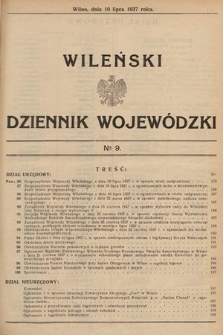 Wileński Dziennik Wojewódzki. 1937, nr 9