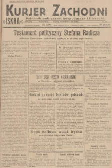 Kurjer Zachodni Iskra : dziennik polityczny, gospodarczy i literacki. R.19, 1928, nr 219