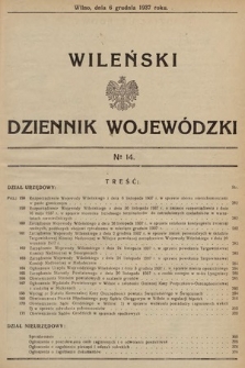 Wileński Dziennik Wojewódzki. 1937, nr 14