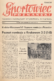 Sportowiec Poznański : tygodnik poświęcony wychowaniu fizycznemu. R.1, 1945, nr 4
