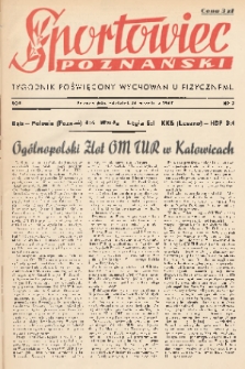 Sportowiec Poznański : tygodnik poświęcony wychowaniu fizycznemu. R.1, 1945, nr 9