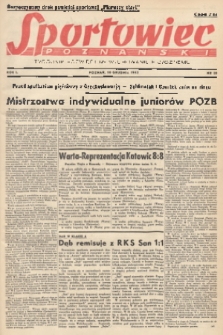 Sportowiec Poznański : tygodnik poświęcony wychowaniu fizycznemu. R.1, 1945, nr 20