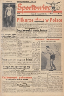 Sportowiec. R.3, 1947, nr 3