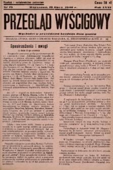 Przegląd Wyścigowy. R.35, 1948, nr 19