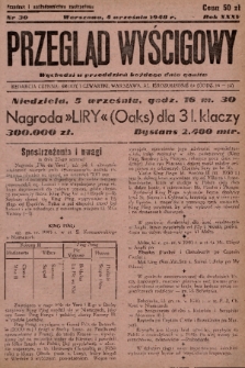 Przegląd Wyścigowy. R.35, 1948, nr 30