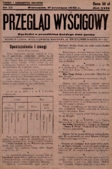 Przegląd Wyścigowy. R.35, 1948, nr 32