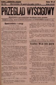 Przegląd Wyścigowy. R.35, 1948, nr 46
