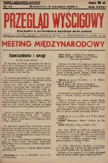 Przegląd Wyścigowy. R.36, 1949, nr 22