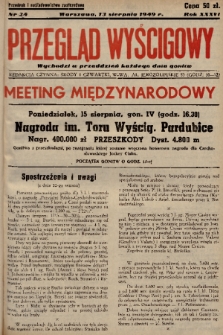 Przegląd Wyścigowy. R.36, 1949, nr 24