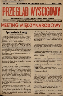 Przegląd Wyścigowy. R.36, 1949, nr 25