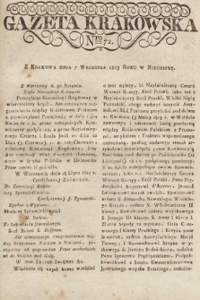 Gazeta Krakowska. 1823, nr 72