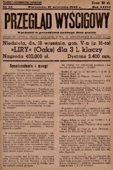 Przegląd Wyścigowy. R.36, 1949, nr 32