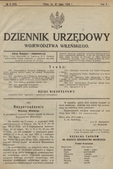 Dziennik Urzędowy Województwa Wileńskiego. 1926, nr 8
