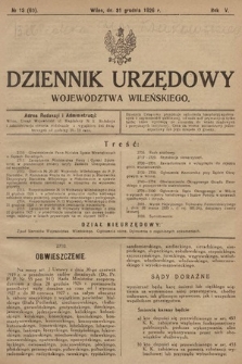 Dziennik Urzędowy Województwa Wileńskiego. 1926, nr 13