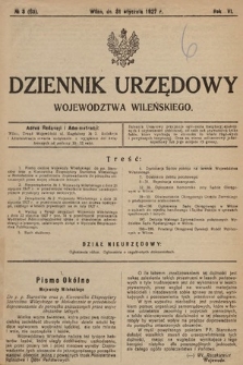 Dziennik Urzędowy Województwa Wileńskiego. 1927, nr 3