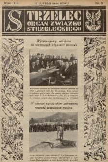 Strzelec : organ Związku Strzeleckiego. R.13, 1933, nr 8