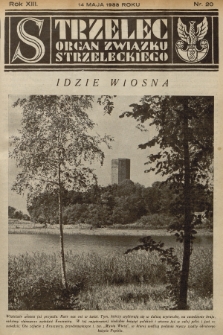 Strzelec : organ Związku Strzeleckiego. R.13, 1933, nr 20